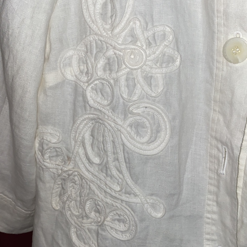 New JM Collection linen blazer, size 10
